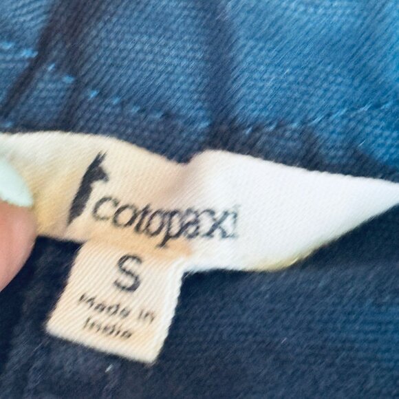 Cotopaxi Mercado Camp Shift  Dress Small 100% Organic Cotton Canvas Blue - Picture 5 of 9